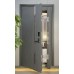 OPAI-3001S Blue-Gray Pearl Luster Steel Security Entry Door for Main Entrance